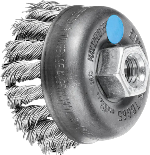 Pferd brosse coupelle inox 65mm m14 0,5 pos.