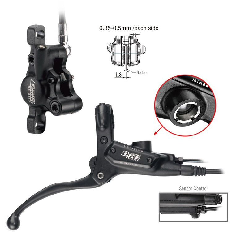 TEKTRO HD-E715 Brake à disque hydraulique LH 1800 mm noir