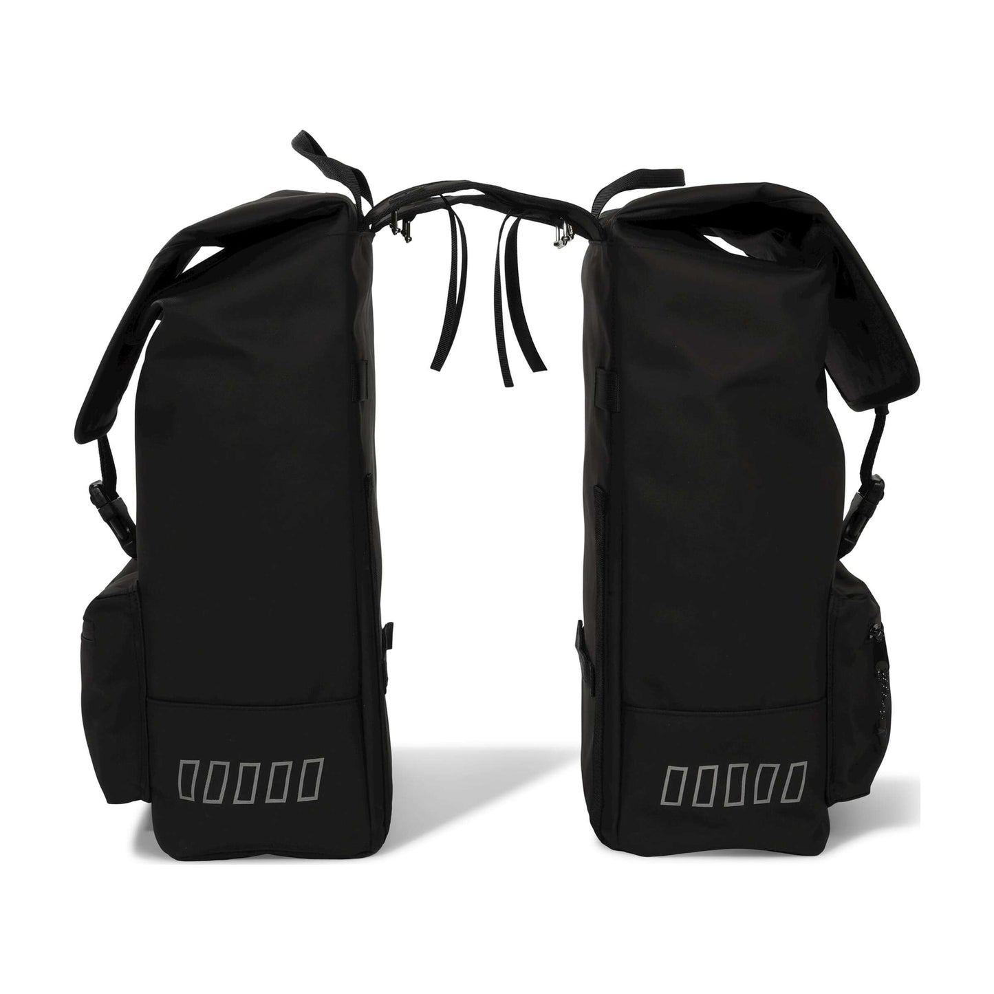 Sac à vélo à double vélo à l'épreuve urbaine à l'épreuve urbaine 38 litres noirs