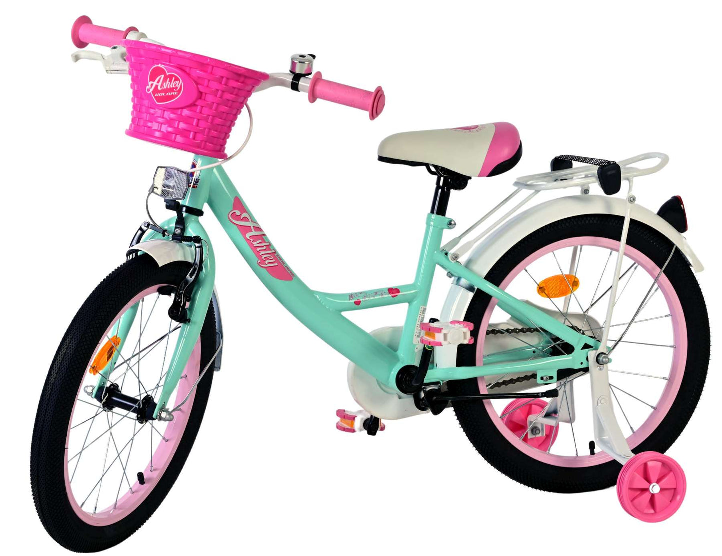 Vélo enfant Volare Ashley - filles - 18 pouces - vert