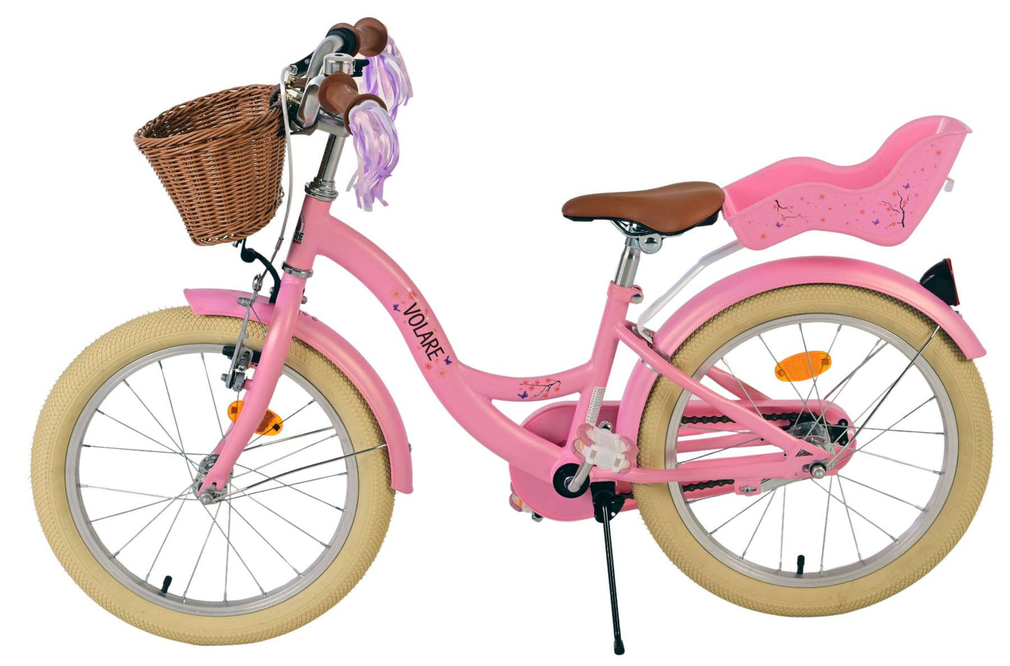 Vélo pour enfants Volare Blossom - filles - 18 pouces - rose