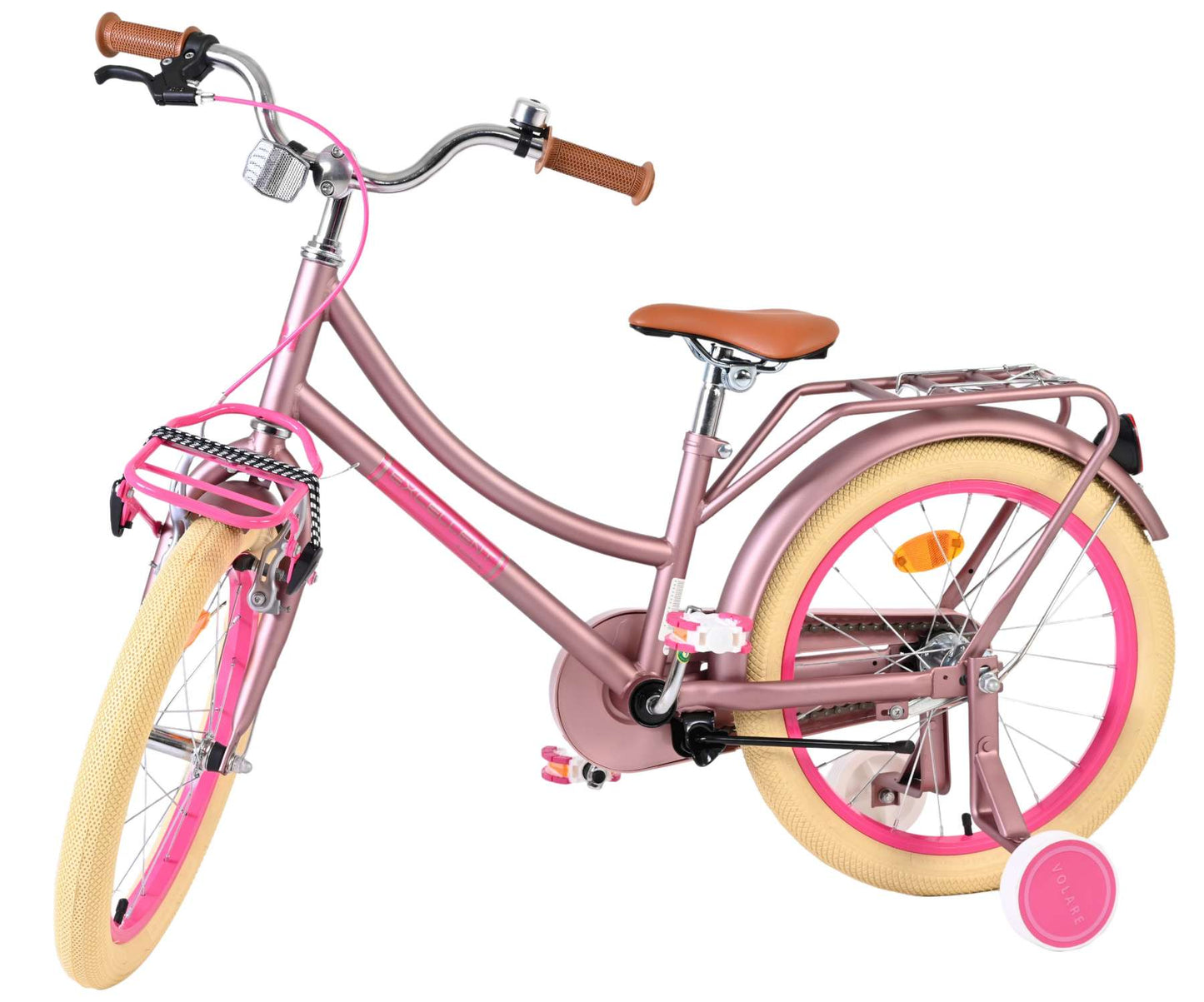 Excellent vélo pour enfants Volare - filles - 18 pouces - rose mat
