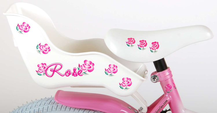 Volare Rose Children's Bicycle - Girls - 16 pouces - Blanc rose - 95% assemblé