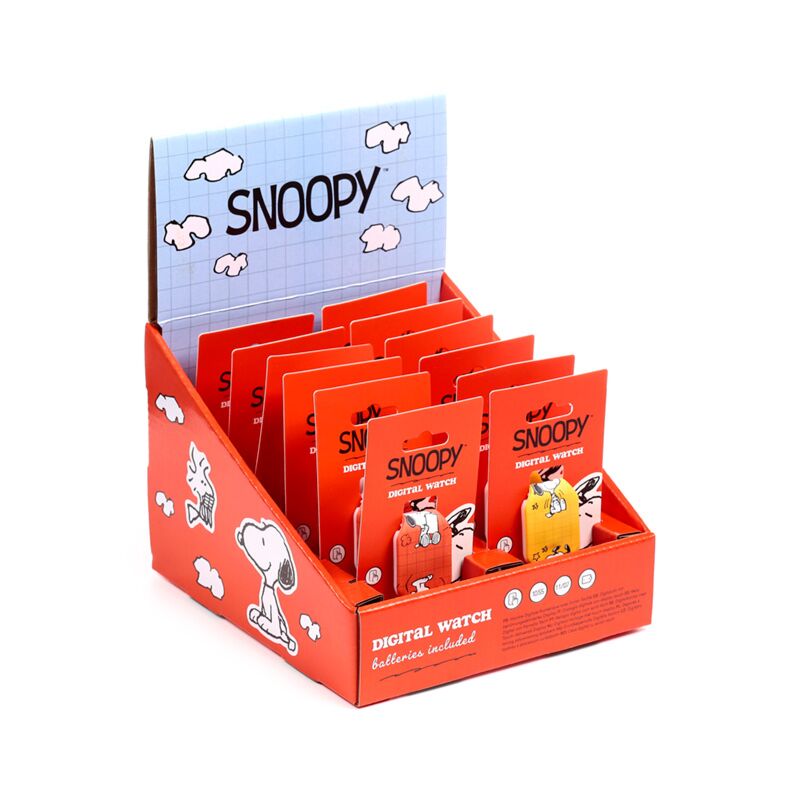 Montre numérique en silicone Peanuts Snoopy Woodstock