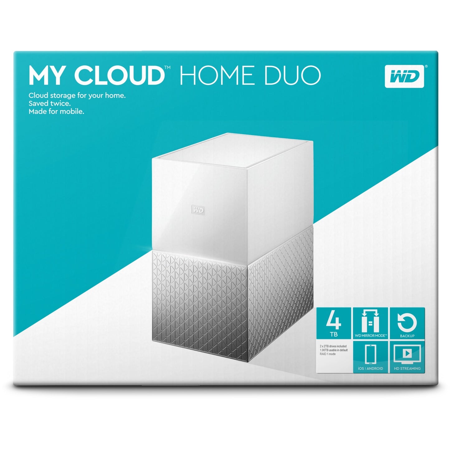Wd mon duo à domicile cloud, 4 TB