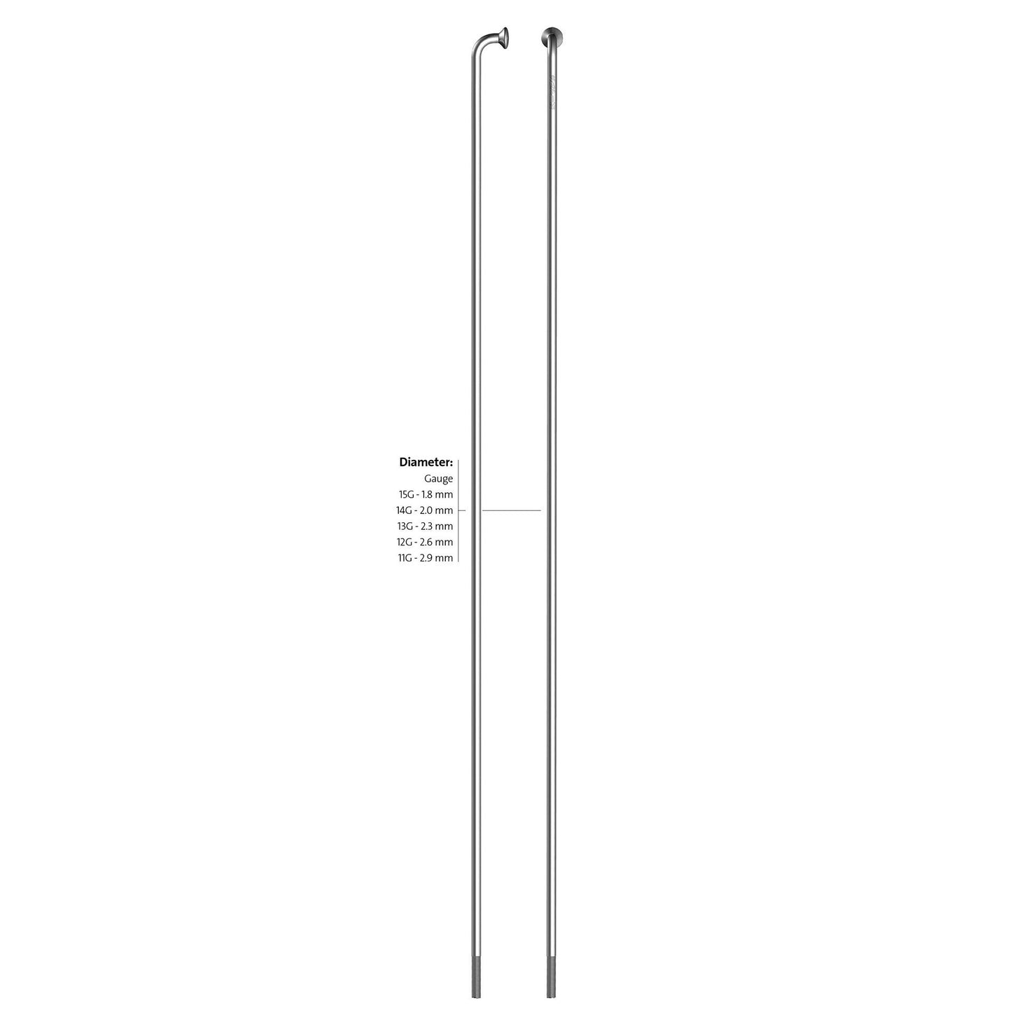 Roland Spaak 14-164 Leader en acier inoxydable sans Nippel (100ST)