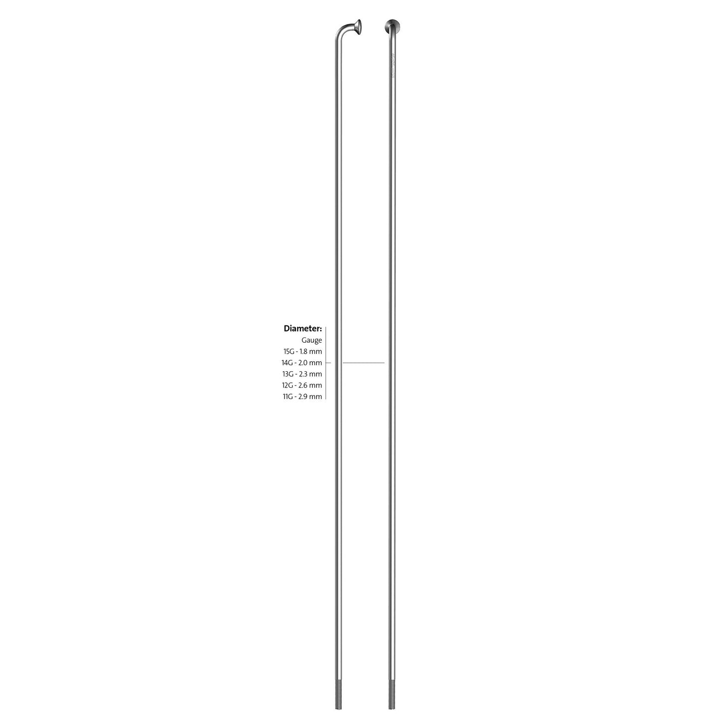 Roland Spaak 14-210 Leader en acier inoxydable sans Nippel (100ST)