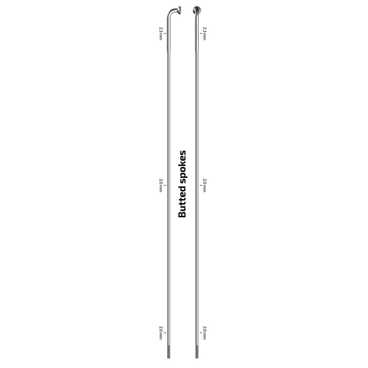 Sapim Spaak 14-300 en acier inoxydable X-Song sans mamelon (100e)