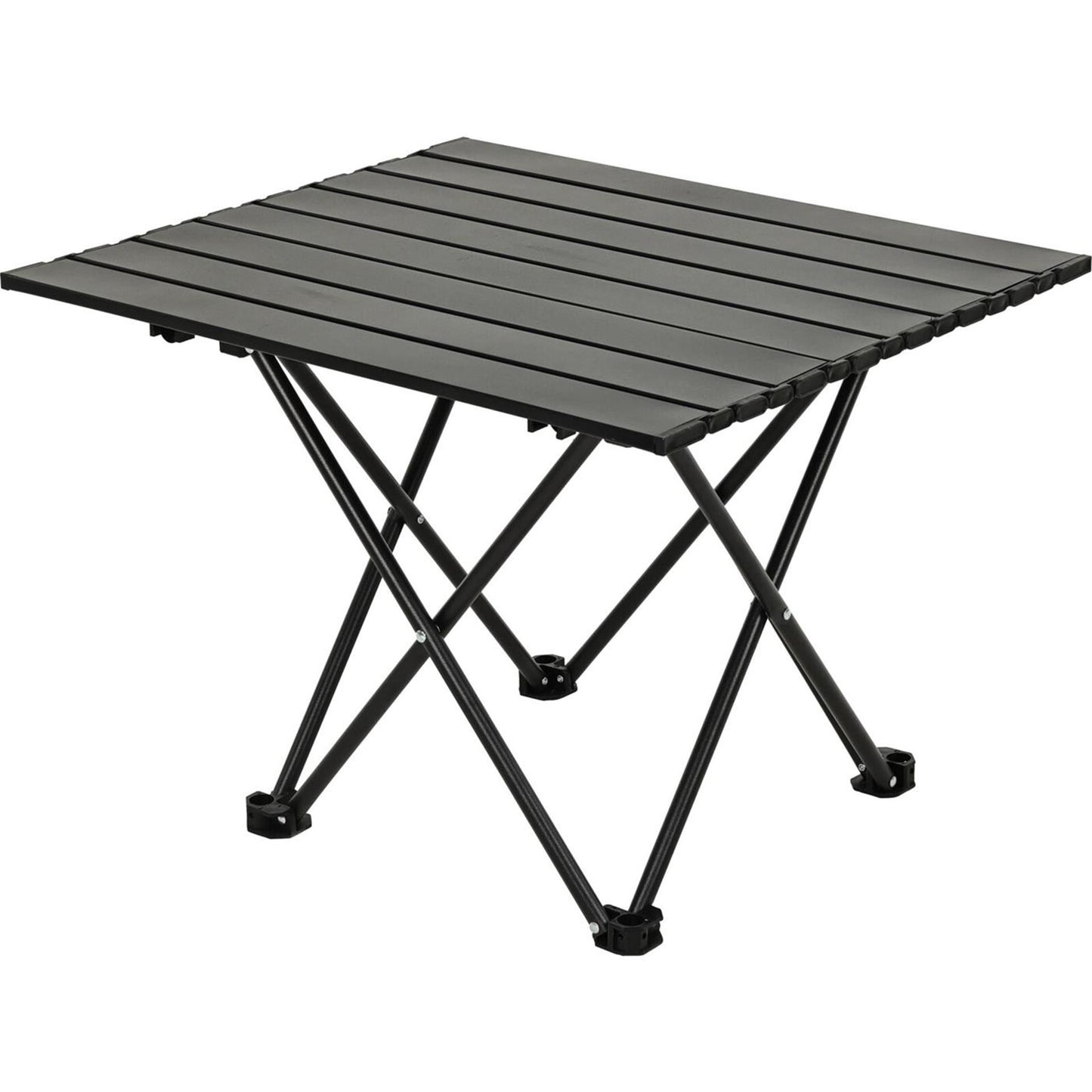 Table de camping Redcliffs métal noir 56x40x46cm