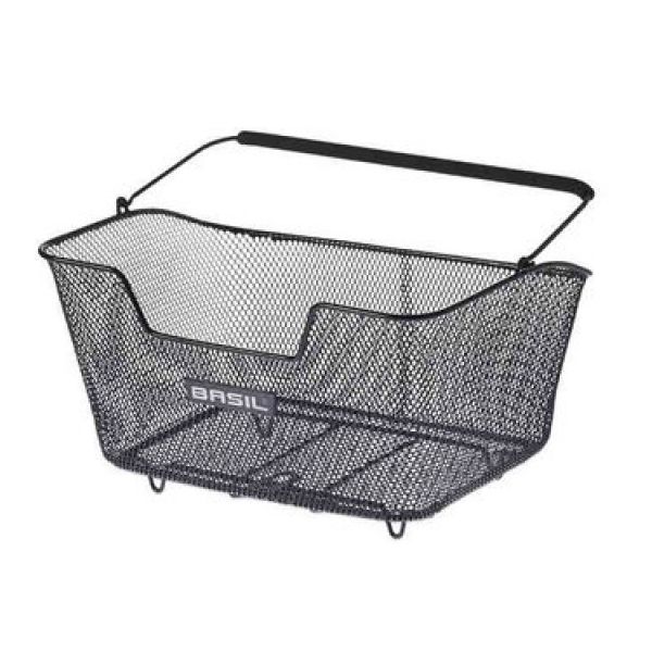 Basilic M - panier de vélo - à l'arrière - noir