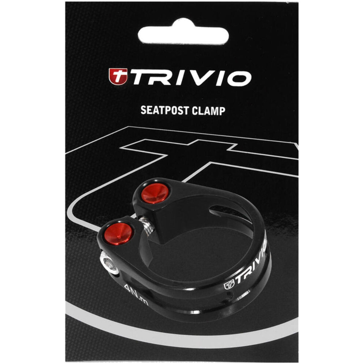 Trivio - collier de tige de selle cnc aluminium noir 34,9mm
