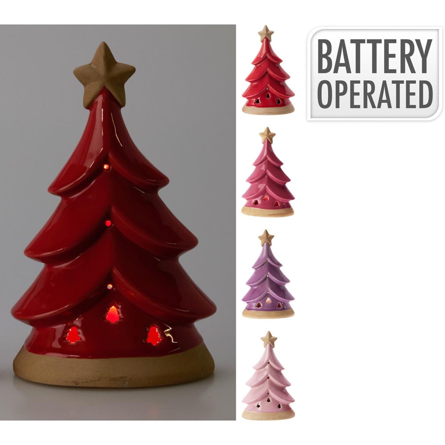 Sapin de Noël décoratif LED 22 cm