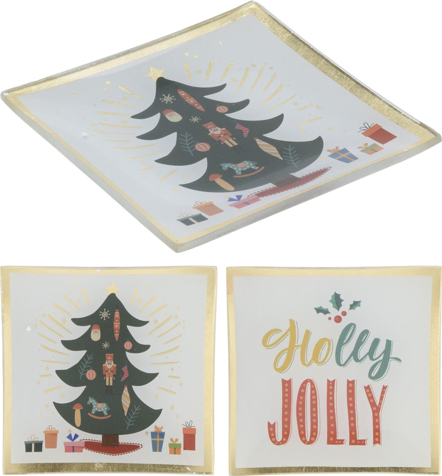 Panneau de style pour la maison, verre de noël, 10x10cm, texte d'arbre de noël