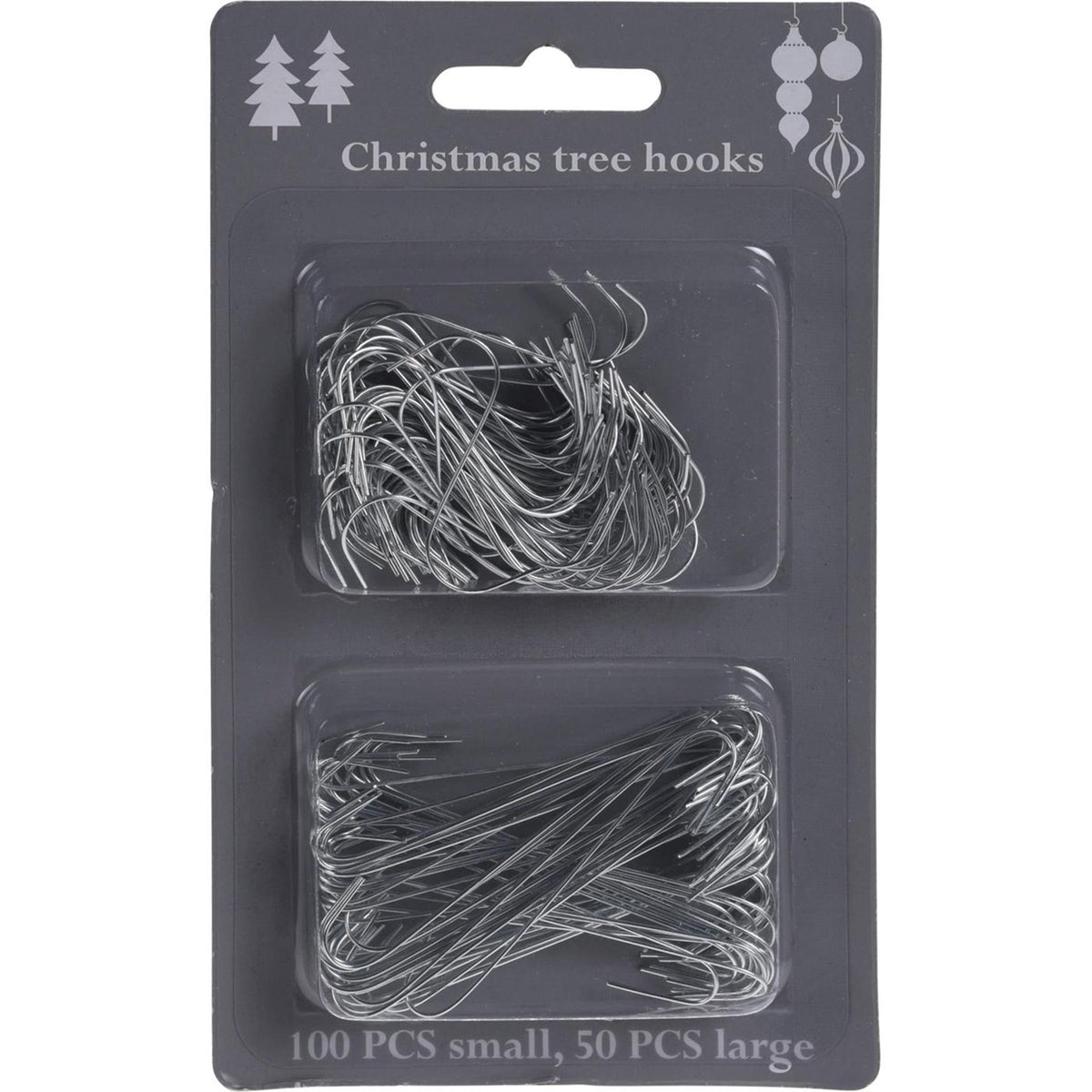 Crochets pour sapin de Noël 150pcs boîte de 24 sets
