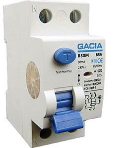 Disjoncteur différentiel 63a 30ma 2p gacia - 4517794
