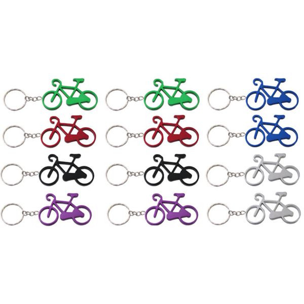 Mighty Key Ring en aluminium Bicycle (12 pièces)