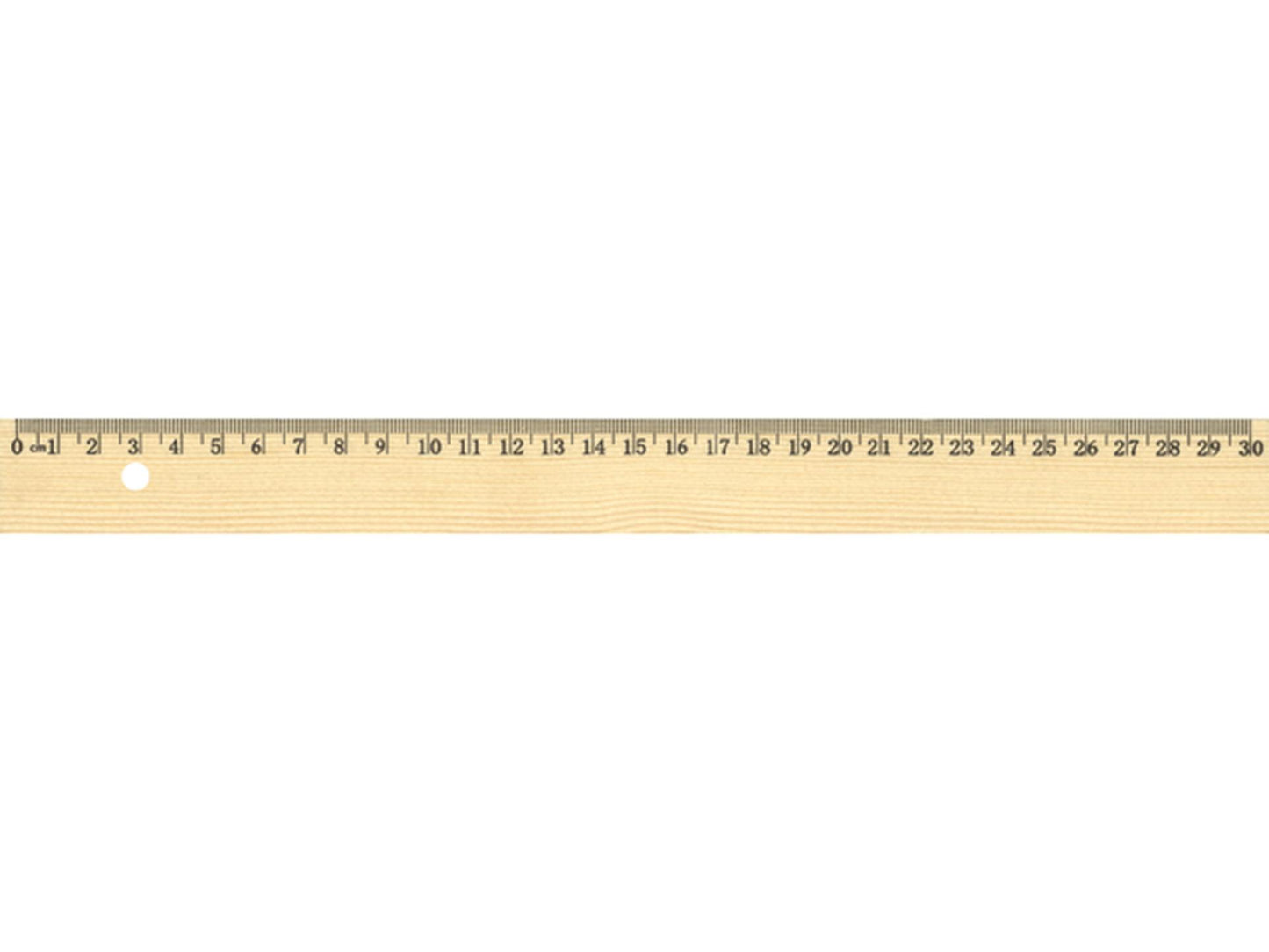 Règle Kangaro 30cm en bois avec incrustation en métal