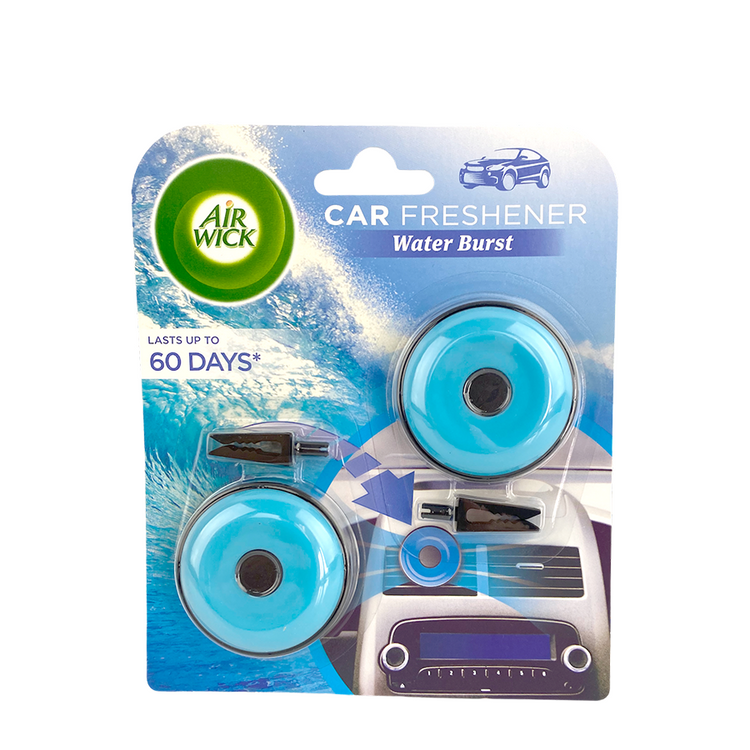 Air wick désodorisant voiture éclat d'eau 2x8g