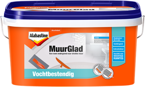 Mur en alabastine lisse résistant à l'humidité | 5l - 5361257