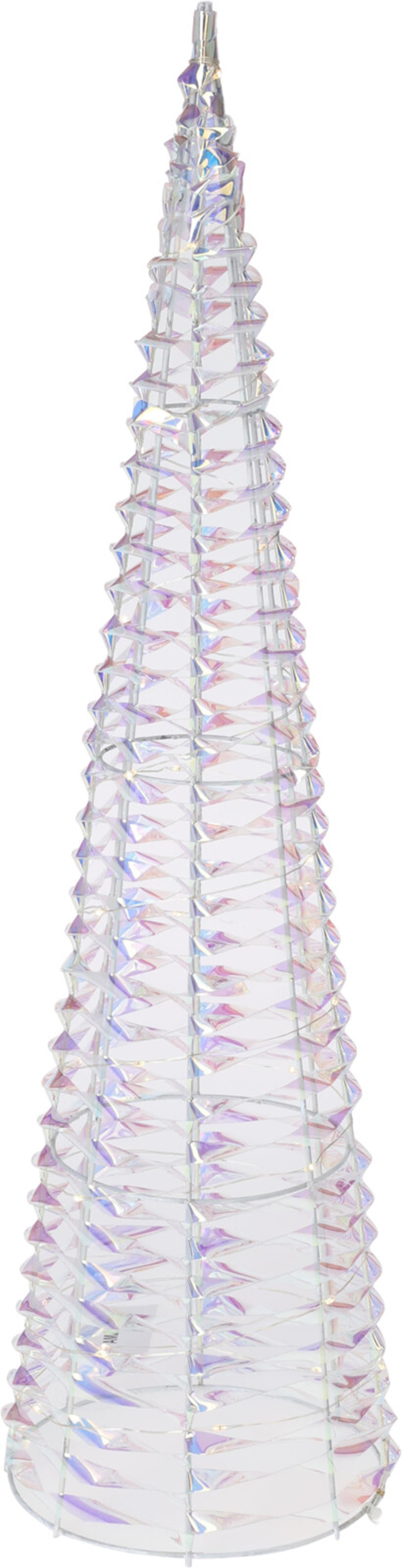 Cône de décoration 60 cm micro LED irisé