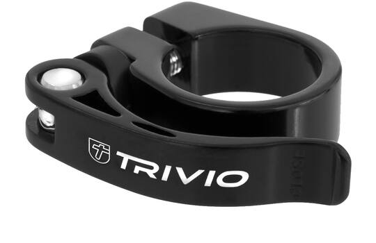 Trivio - collier de tige de selle aluminium noir 34,9mm à dégagement rapide