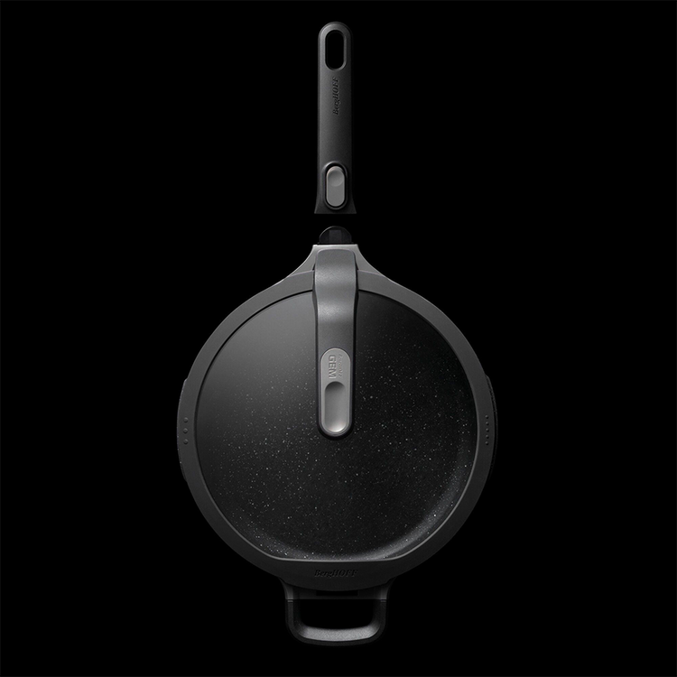 Berghoff gem sauteuse poignée amovible avec couvercle stay cool gris ø28cm