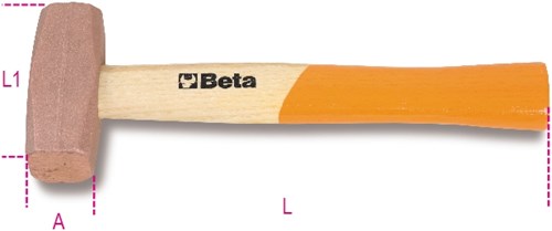Marteau en cuivre bêta 400gr 1385 26