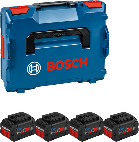 Batterie accessoires Bosch | 4 x procore18v 5,5ah | dans l-boxx - 1600a02a2h