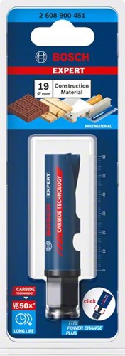 Bosch accessoires expert scie cloche pour matériaux de construction 19 x 60 mm - 1 pièce(s) - 2608900451