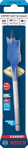 Bosch accessoires expert vitesse perceuse vitesse de coupe automatique | arbre hexagonal | 20 x 152 mm - 2608902095
