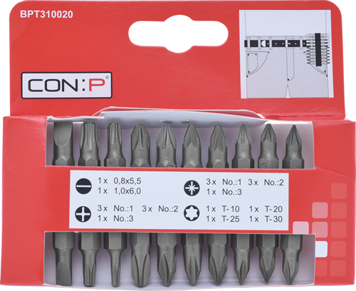 Assortiment d'embouts Con:p (clip) 20 pcs - bpt310020