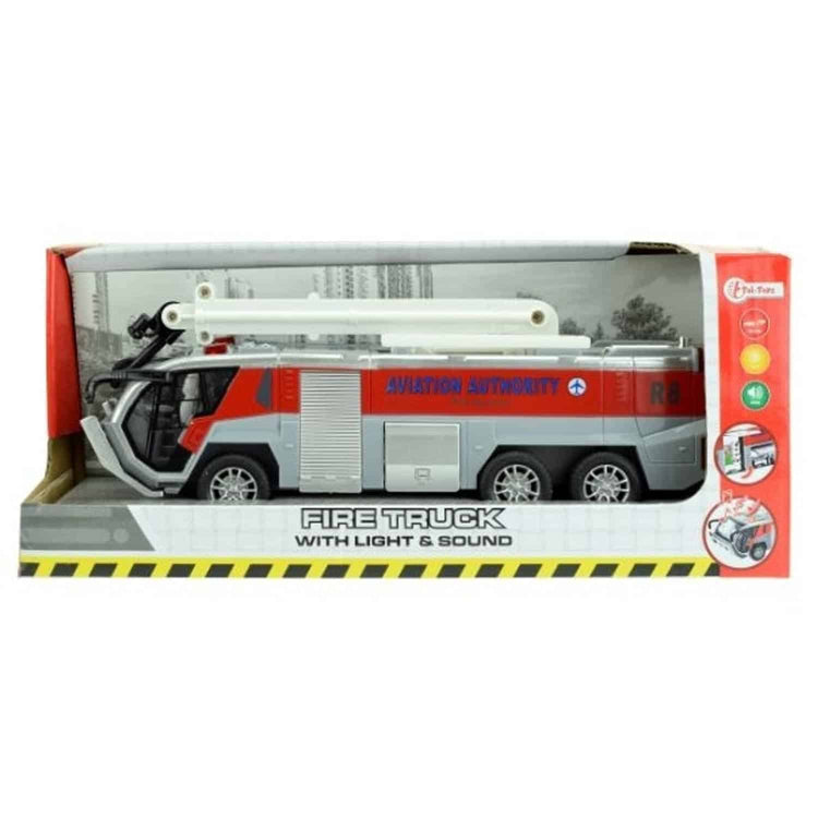 Camion de pompiers TOI-TOYS avec lecteur léger, son et frottement