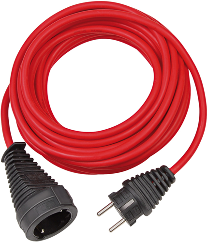 Rallonge en plastique de qualité Brennerstuhl | 10m | rouge | h05vv-f 3g1.5 fr - 1167464
