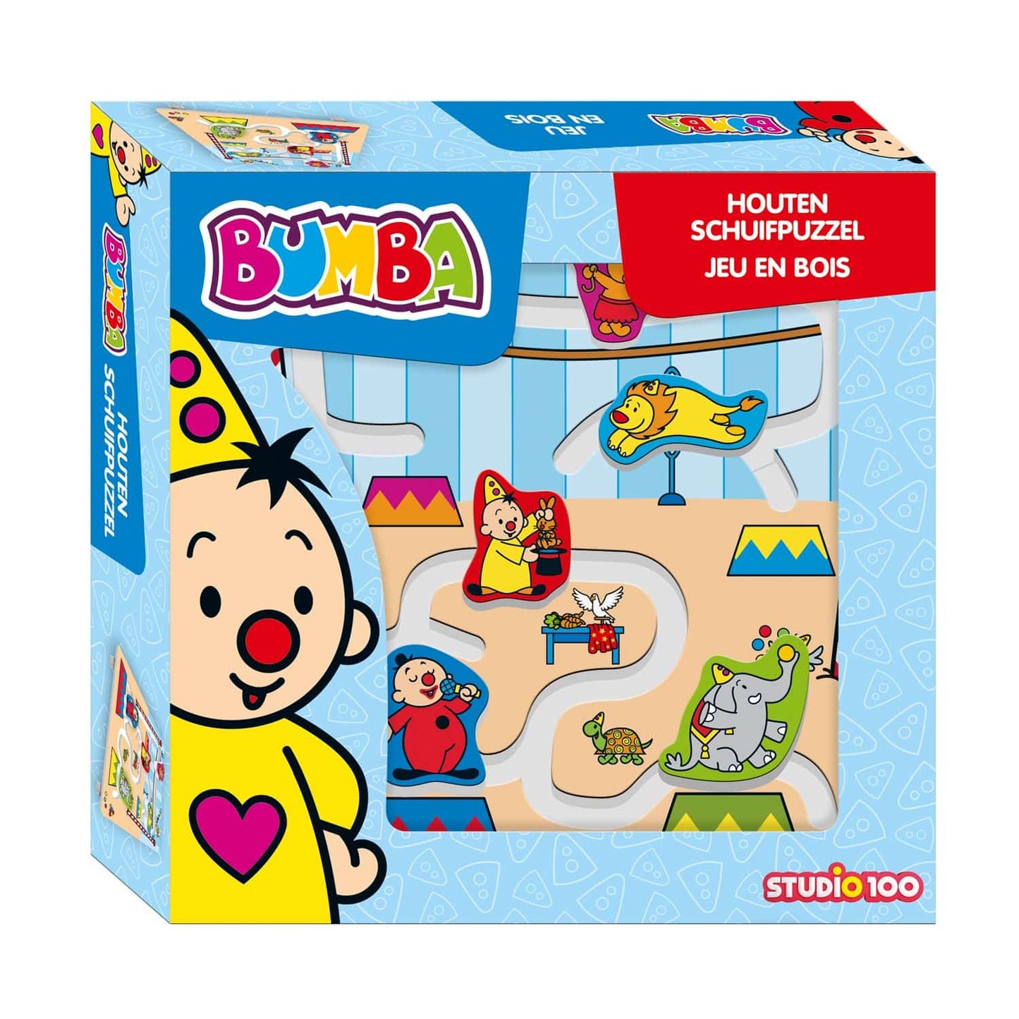 Puzzle coulissant en bois 5 pièces