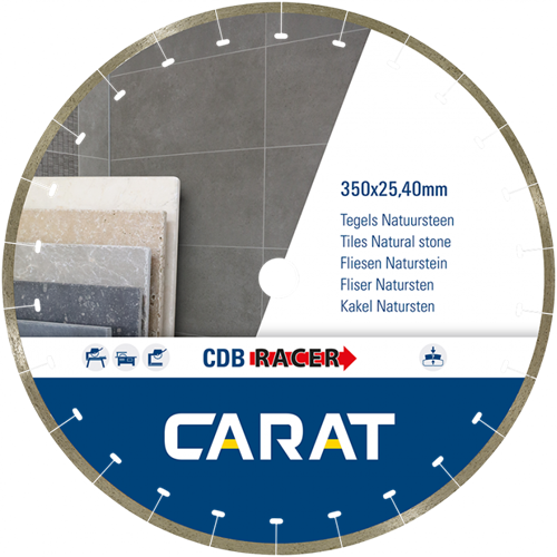 Carats cdbm350400 | lame de scie diamantée Racer | 350 x 25,40 | carrelage en pierre naturelle - cdbm350400