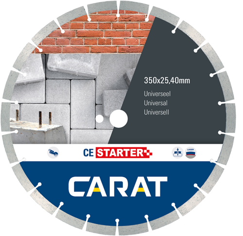 Scie diamantée Carat universelle | ø350x25,40 20,00 mm, démarreur ce – ces3504200