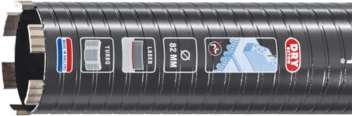 Carat laser diamant forage béton sec | ø202x300x5 4 unc – ed20230020