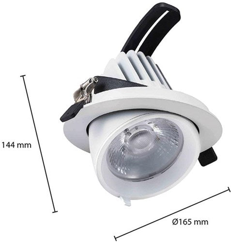 Downlight LED Cct blanc 30w modèle banane 45gr. tri blanc - led2380
