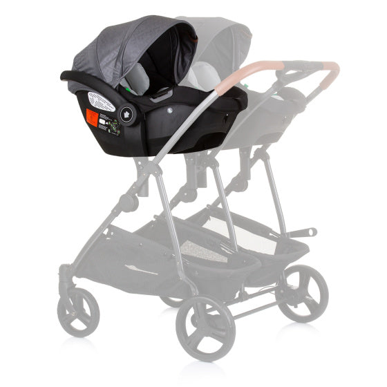 Chipolino Duo Aaut siège 40-87 cm Groupe 0+ Silver Grey Black