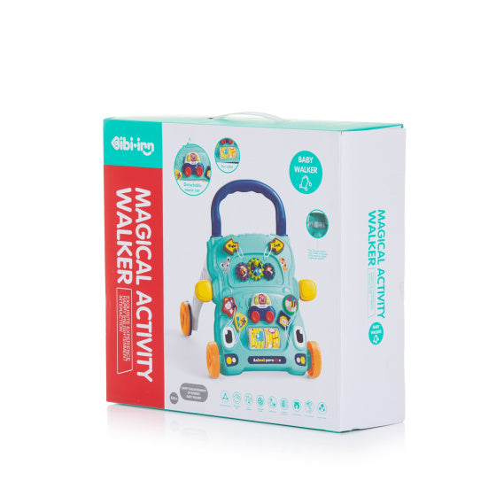 Chipolino drôle animaux promeneur avec jouer voiture musique bleu