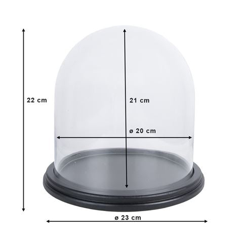 Clayre eef Clayre eef stolp 6gl3478 transparent 23x22 cm