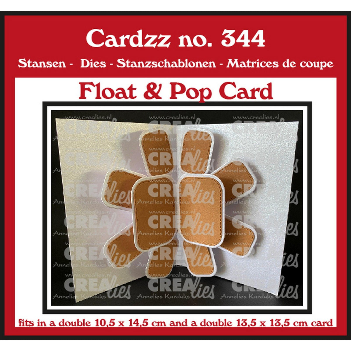 Crealies • carte flottante et pop-up cardzz