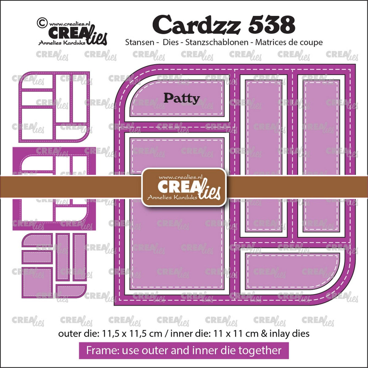 Crealies • galette d'incrustation de cadre cardzz