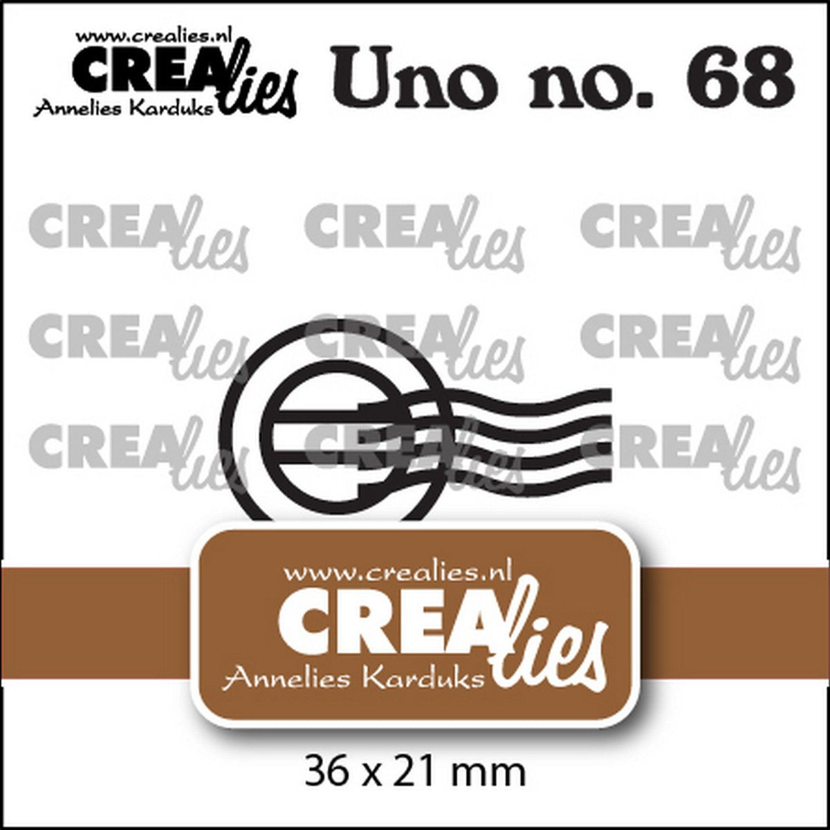 Crealies • uno die support cachet de la poste