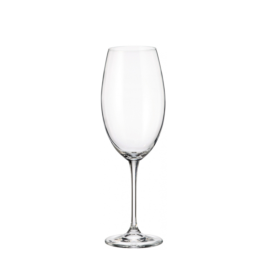 Verre à vin rouge de Bohême en cristal fulica 630ml 6 pièces
