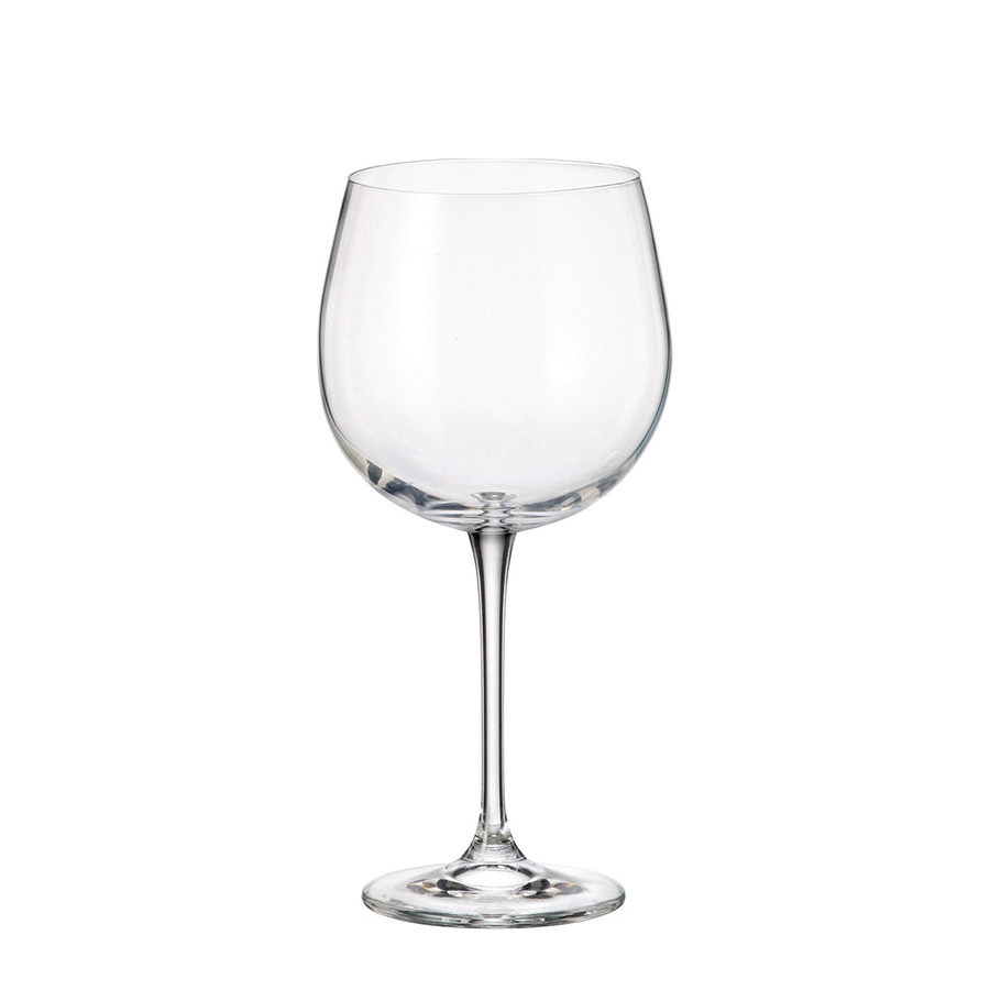 Verre à vin rouge de Bohême en cristal fulica 670ml 6 pièces