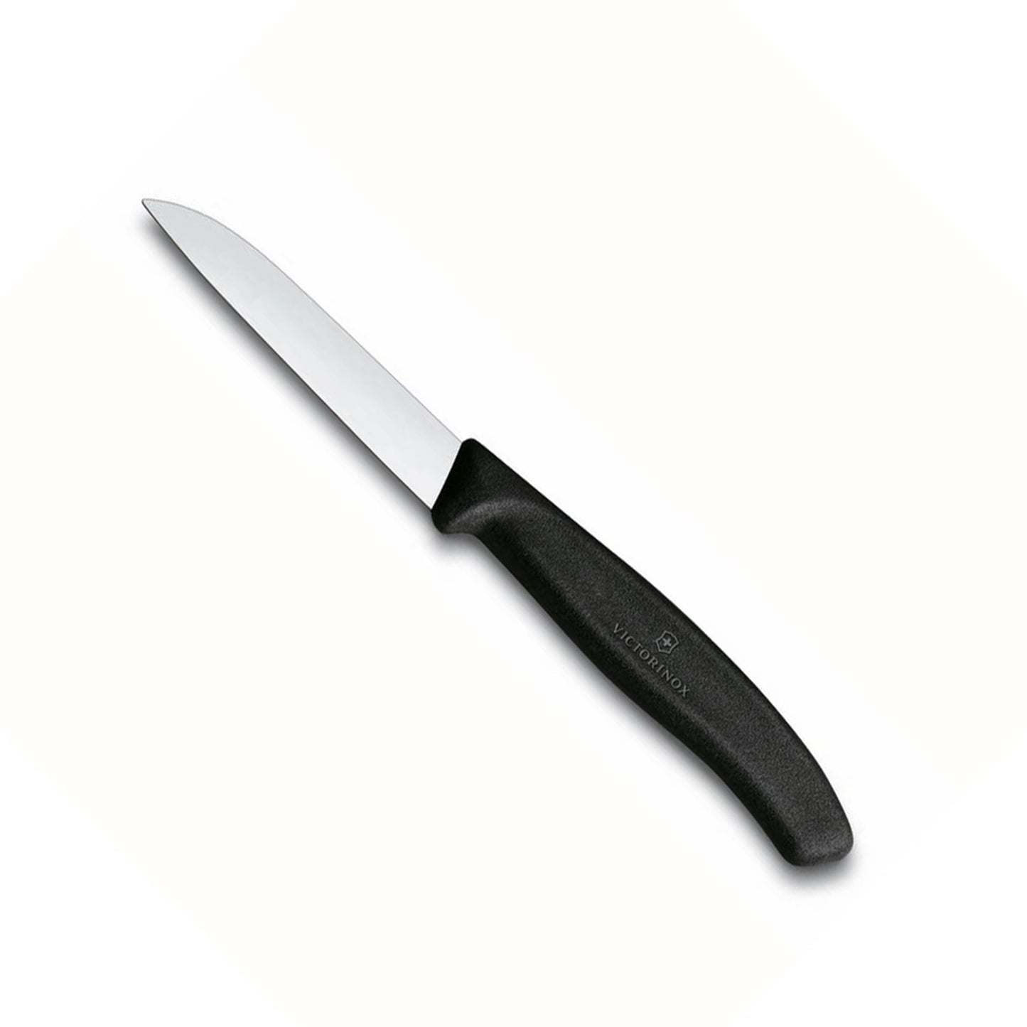 Couteau à éplucher Victorinox lisse droit noir