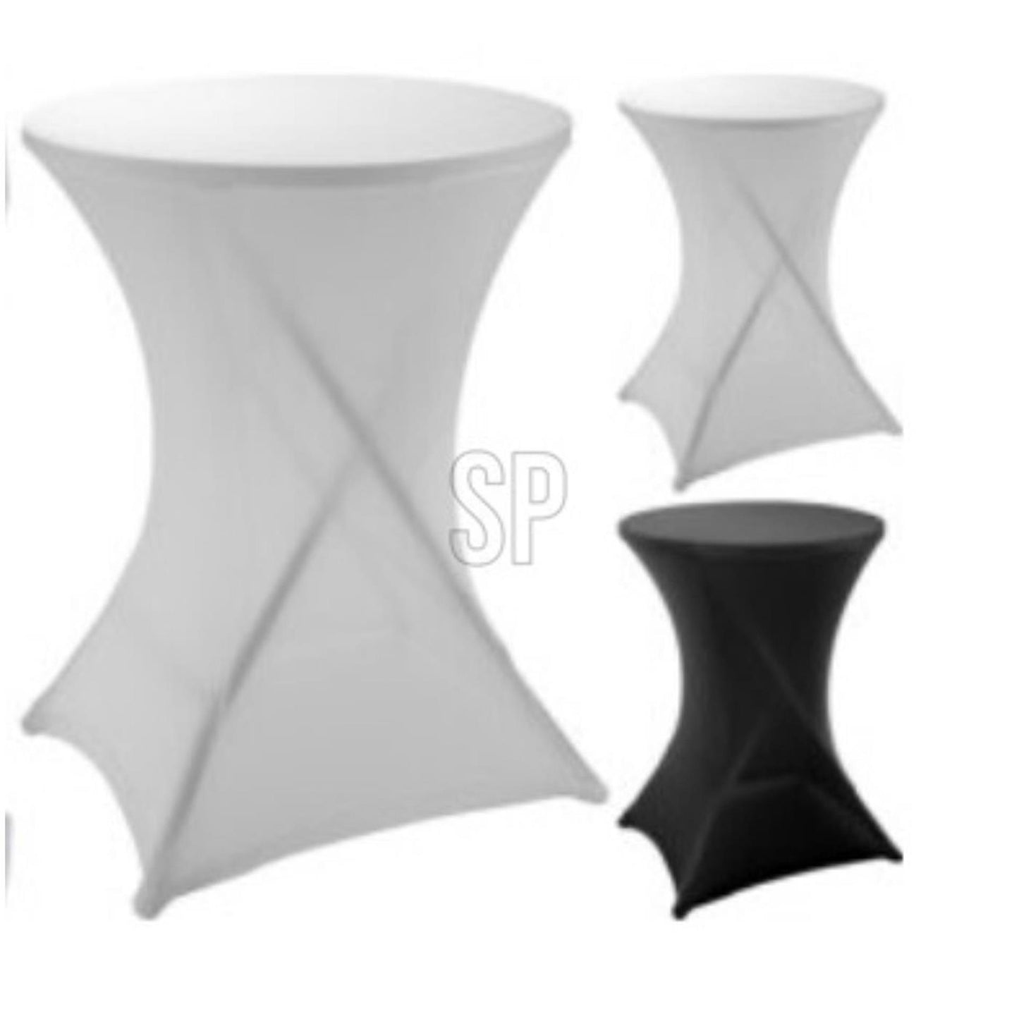 Nappe de table haute stretch blanc image