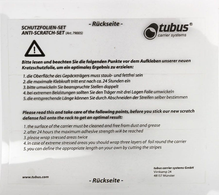 Autocollant de protection Tubus anp dragd