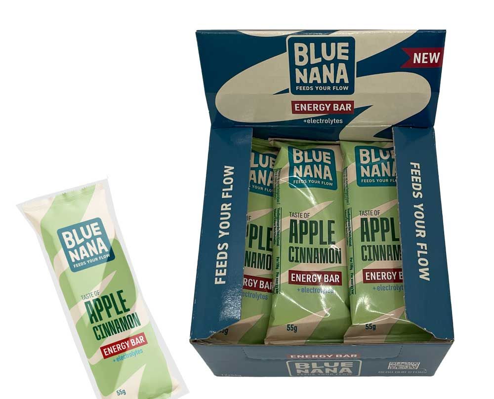Blue nana bar énergie pomme cannelle 55gr ds a 12